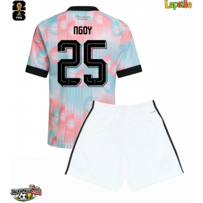 Belgia Nathan Ngoy #25 Vieraspaita Lapsille MM-kisat 2026 Lyhythihainen (+ shortsit)